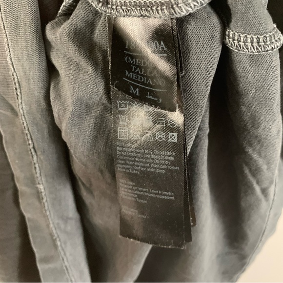 All Saints Ombré Grey Short Sleeve T Shirt Mens Size Medium - Picture 8 of 8